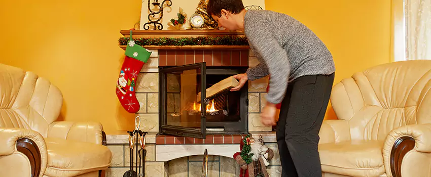 Rusted Metal Fireplace Restoration in Glassboro, New Jersey